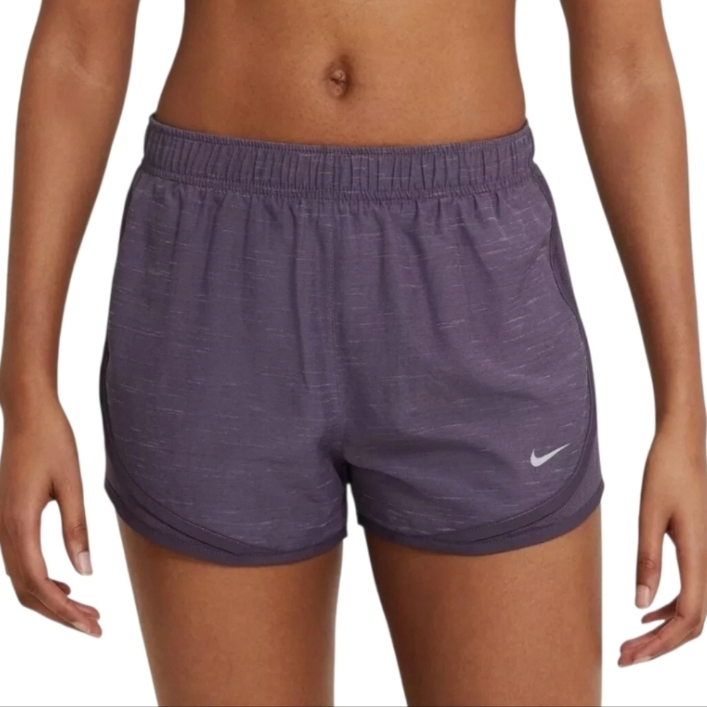 Nike Women's Dri-FIT Mauve Dusty Rose Athletic Running Shorts Lined M Pickleball